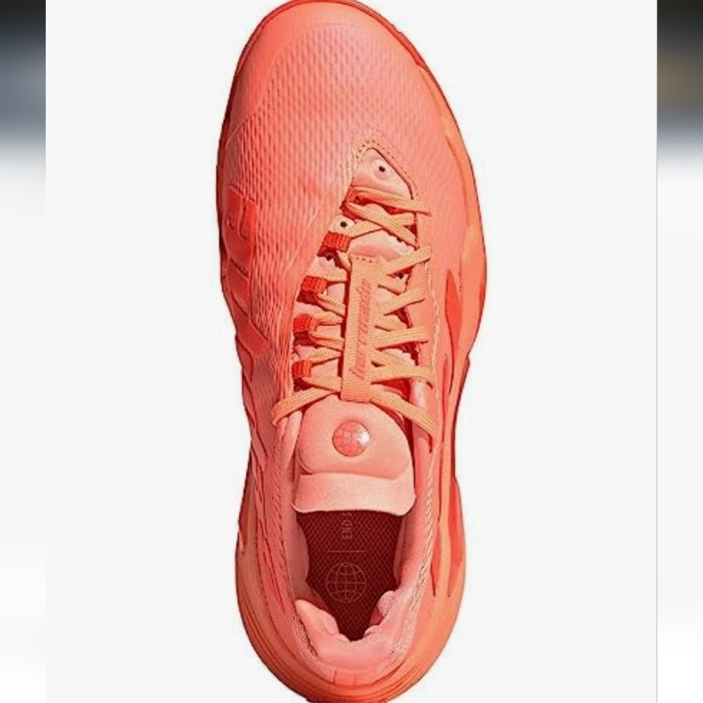 adidas Coral Orange Women's Tennis Shoe - Picture 7 of 8